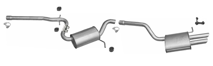 Auspuff für SKODA OCTAVIA II 1.8 TSi / FSi Auspuffanlage