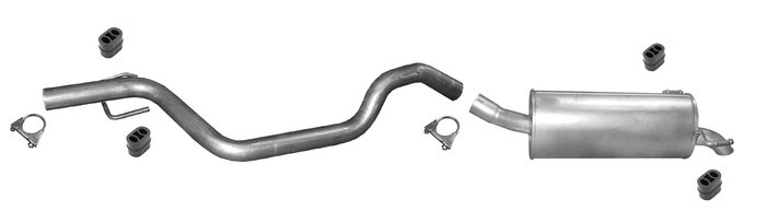 Auspuff für OPEL ZAFIRA B 1.9 CDTi für mit DPF Auspuffanlage