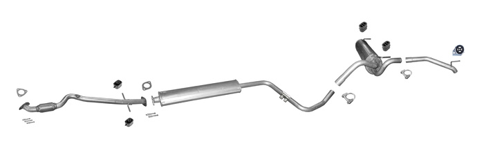 Auspuff für CHEVROLET CRUZE (J305) 1.6 ab 2009 +Rohr Vorne Auspuffanlage