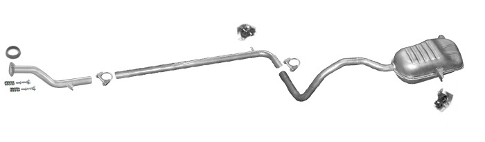 Auspuff RENAULT MEGANE II & SCENIC II 1.5 DCi 105PS +Rohr Auspuffanlage