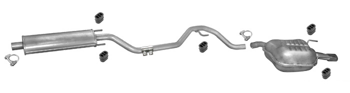 Auspuff OPEL VECTRA C 1.9 2.0 2.2 CDTi DTi SRI/SPORT 2002-2005 Auspuffanlage