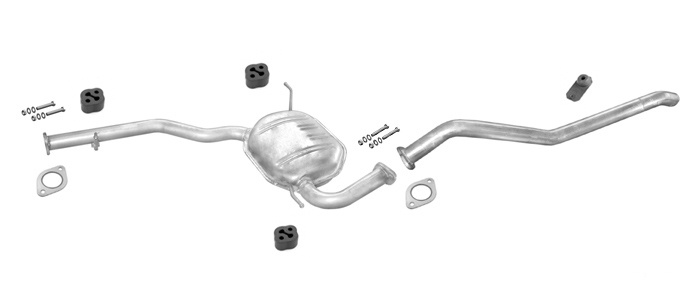 Auspuff KIA CARNIVAL I (UP) 2.9 TD 126PS Auspuffanlage