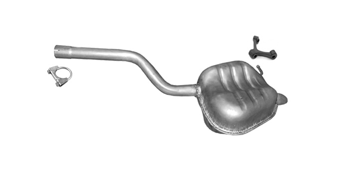 Endschalldämpfer für SKODA OCTAVIA 1.6 VW GOLF V / VI 1.4 1.6 Auspuff Endtopf