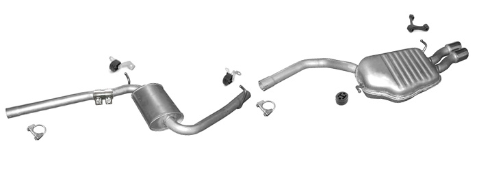 Auspuff für AUDI A4 (B7) 1.9 2.0 TDi Stufenheck / Kombi Avant Auspuffanlage