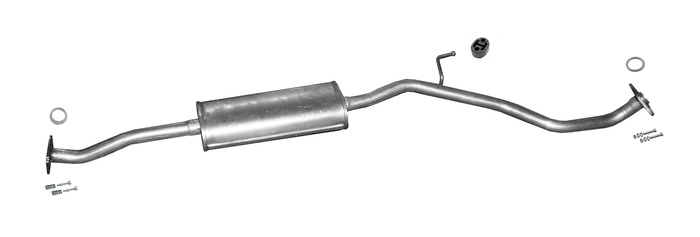 Mittelschalldämpfer für NISSAN NOTE 1.4 88PS Euro 5 ab 04.2009 Auspuff