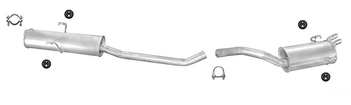 Auspuff CITROEN EVASION 2.0 Turbo 147PS 1994-2000 Auspuffanlage
