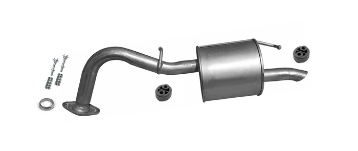 Endschalldämpfer für TOYOTA YARIS (P9) 1.3 VVT-i 87PS 2005-2011 Auspuff