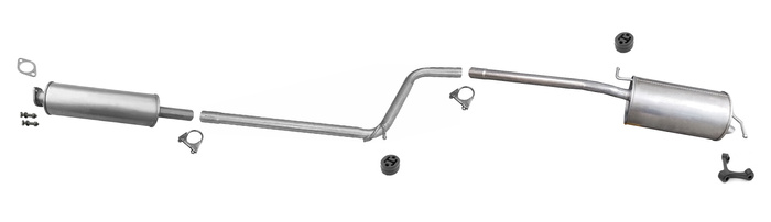 Auspuff für VW CADDY III 1.2 TSi SWB 2010-2015 +MSD Auspuffanlage