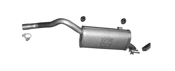 Endschalldämpfer für FIAT DOBLO (263), OPEL COMBO 1.6 2.0 JTD / 1.6 CDTi Auspuff