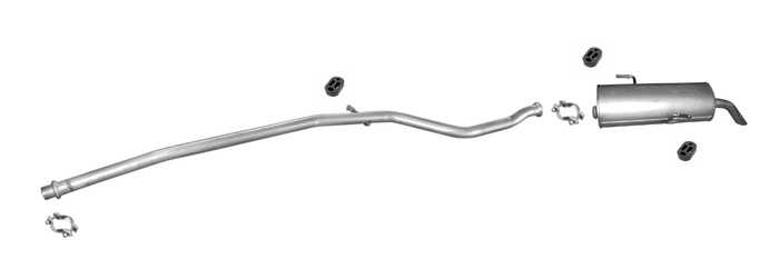 Auspuff für  PEUGEOT 206+ 1.1 1.4 ab 2009