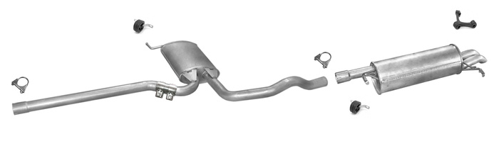 Auspuff VW PASSAT B5 & B5 FL 1.9 TDI 101/115PS Auspuffanlage