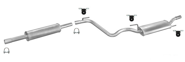 Auspuff VW GOLF 3 III 1.4 1.6 1.8 1.9 D Schrägheck Cabrio Auspuffanlage