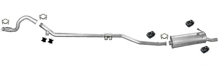 Auspuff CITROEN XSARA PICASSO 1.6 HDI 2005-2011 +Rohr Vorne Auspuffanlage