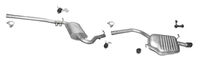 Auspuff für AUDI A4 B6 2.0 STUFENHECK / KOMBI 130 PS Auspuffanlage