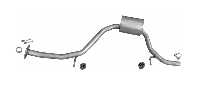 Mittelschalldämpfer für TOYOTA AURIS 1.6i 16V Kombi 132PS 2013-2015 Auspuff