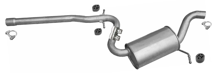 Mittelschalldämpfer für SKODA OCTAVIA II 1.8 FSi / TSi 16V Auspuff