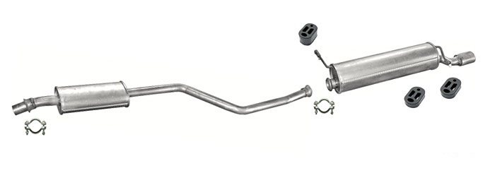 Auspuff CITROEN ZX 1.4 Schrägheck CHROM Endrohr 1996-1998 Auspuffanlage