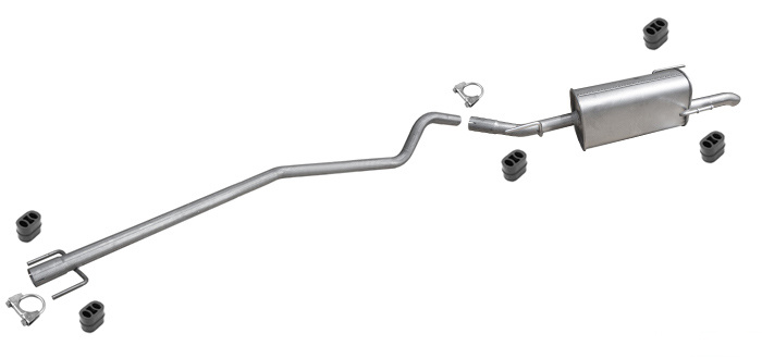 Auspuff OPEL ASTRA G 1.7 CDTI Kombi 2003-2005 mit MITTELROHR Auspuffanlage
