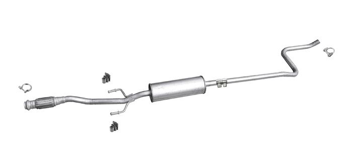 Mittelschalldämpfer für CITROEN C3 / C4 CACTUS PEUGEOT 208 2008 1.2 ab 2012