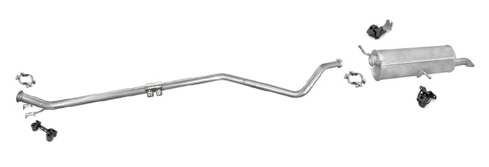 Auspuff PEUGEOT 307 1.4 HDI Schrägheck 2002-2004 Auspuffanlage