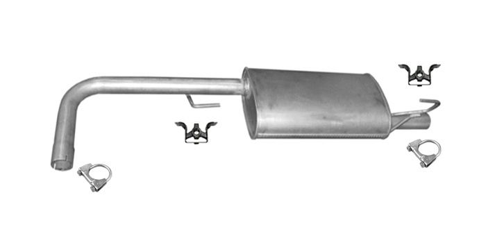 Mittelschalldämpfer für NISSAN NAVARA 2.5 dCi Ab 05.2005 Auspuff