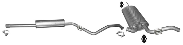 Auspuff für RENAULT LAGUNA III 2.0 16V 140 PS Stufenheck Kombi Auspuffanlage