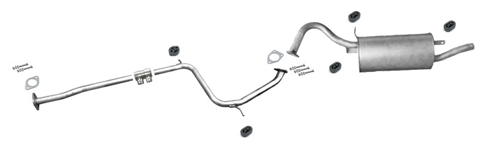 Auspuff für MITSUBISHI LANCER V 1.6 16V 12.1992-05.1996 Auspuffanlage