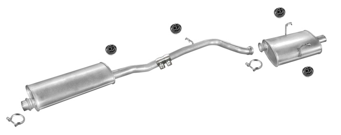 Auspuff PEUGEOT 406 2.0 TURBO Stufenheck 1996-2004 Auspuffanlage