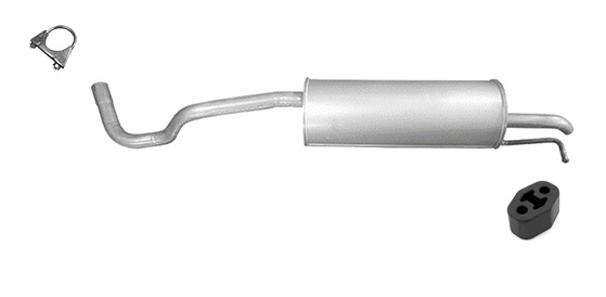 Endschalldämpfer für Skoda Rapid / Seat Toledo IV 1,2 75 PS Auspuff Endtopf
