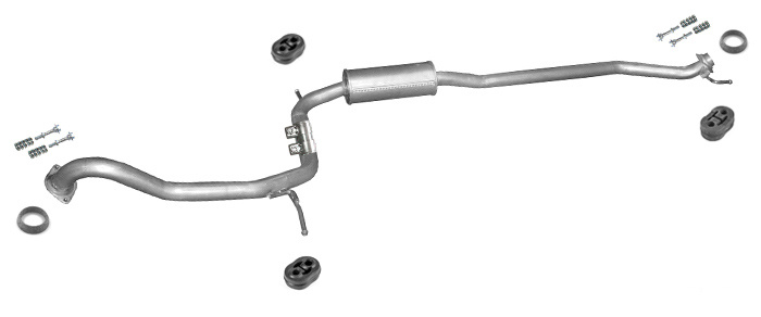 Mittelschalldämpfer HONDA CIVIC VIII 1.8 16V Schrägheck ab 09.2005 Auspuff