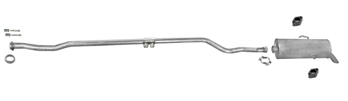 Auspuff für PEUGEOT 106 1.1 1.4 2000-2004 Auspuffanlage