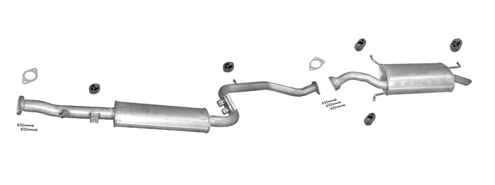 Auspuff MITSUBISHI CARISMA 1.8 GDI 16V 122/125PS 1999-2005 Auspuffanlage