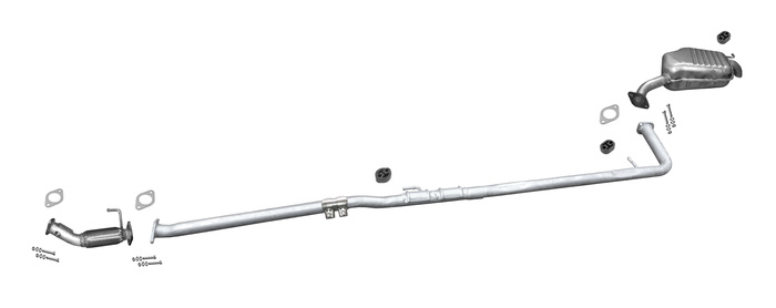 Auspuff +Rohr für HYUNDAI i40 CW 1.7 CRDI 2011-2015 Auspuffanlage