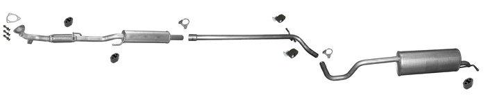 Auspuff für SEAT TOLEDO IV SKODA RAPID 1.2 75PS +Vorschalldämpfer Auspuffanlage