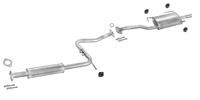 Auspuff NISSAN SUNNY (N14) 1.4 1.6 Stufenheck Auspuffanlage