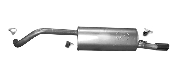 Endschalldämpfer für VW POLO V / VAN 1.4 1.6 auch BiFuel Fließheck 09-14 Auspuff