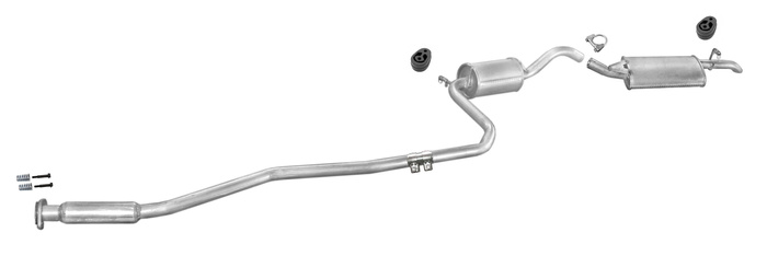 Auspuff FORD FIESTA MK2 1.0 1.1 1983-1990 Auspuffanlage