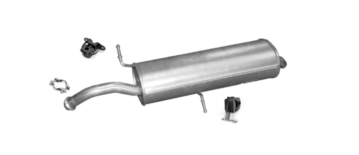 Endschalldämpfer für CITROEN C4 PEUGEOT 308 1.6VTi 120PS 2007-2010 Auspuff