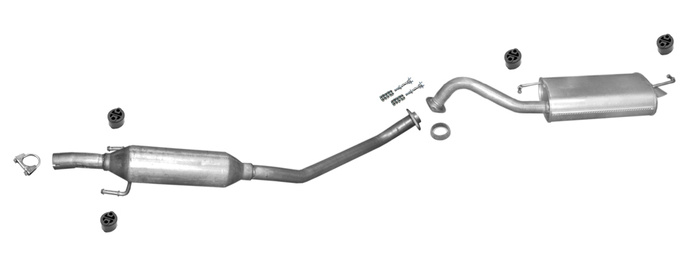 Auspuff für TOYOTA COROLLA (E12) 1.4 1.6 Stufenheck Kombi 2004-07 Auspuffanlage