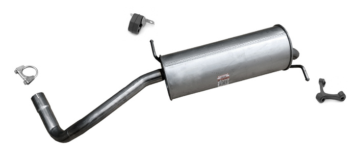 Endschalldämpfer SEAT IBIZA IV SKODA FABIA II 1.2 TSi mit E-Prüfzeichen Auspuff