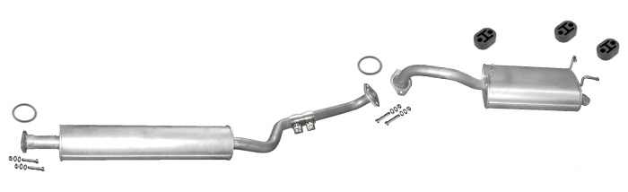 Auspuff NISSAN PRIMERA (WP12) 2.2 DCI DI 2001-2007 Auspuffanlage