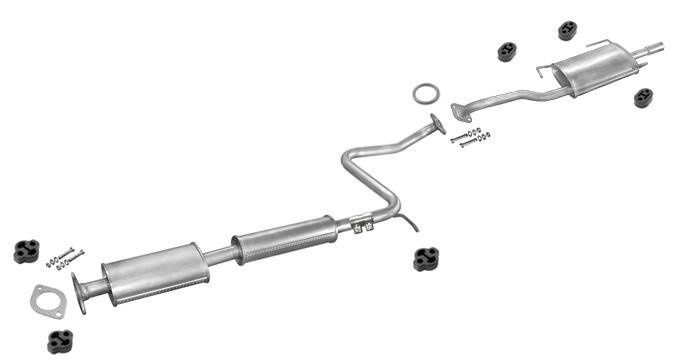 Auspuff NISSAN SUNNY (N14) 1.4 1.6 Stufenheck für ohne KAT Auspuffanlage