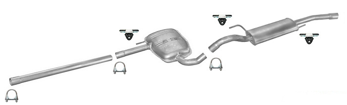 Auspuff VW PASSAT 35i B3 B4 1.8 Auspuffanlage