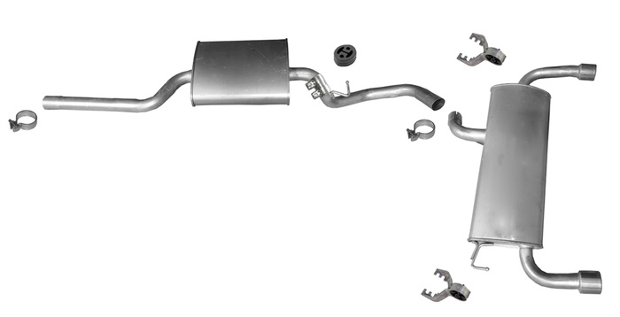 Auspuff für FORD KUGA II 1.5 1.6 EcoBoost Auspuffanlage mit Montagesatz