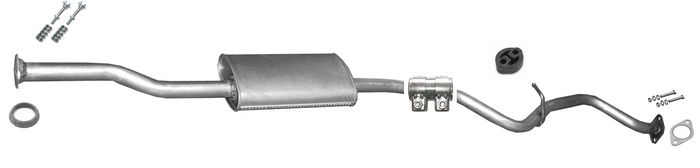 Mittelschalldämpfer für Subaru Legacy IV 2.0 138PS Stufenheck Auspuff Mitteltopf