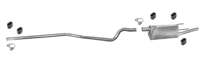 Auspuff OPEL COMBO C 1.7 DI DTI VAN 2001-2004 Auspuffanlage