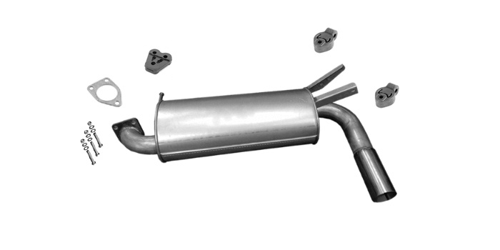 Endschalldämpfer für MITSUBISHI OUTLANDER I 2.0 201PS Auspuff Endtopf