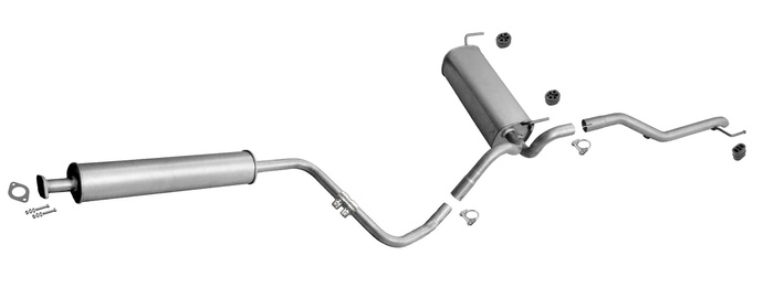 Auspuff für OPEL ASTRA J 1.6 116PS Kombi Auspuffanlage