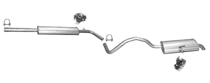 Auspuff RENAULT GRAND SCENIC II 1.6 16V Auspuffanlage