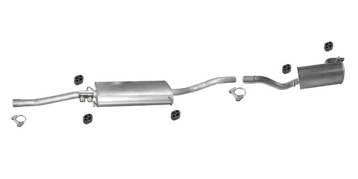 Auspuff für MERCEDES VIANO (W639) 2.0 2.2 CDI LWB mit ESD Auspuffanlage